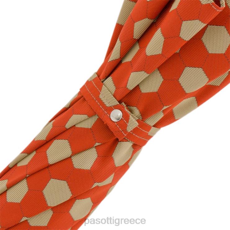 ομπρέλα | PASOTTI 142 esag-9 cr - υφασμάτινη ομπρέλα με εξάγωνο τύπωμα λαβή καστανιάς 2N6B8151 άνδρες